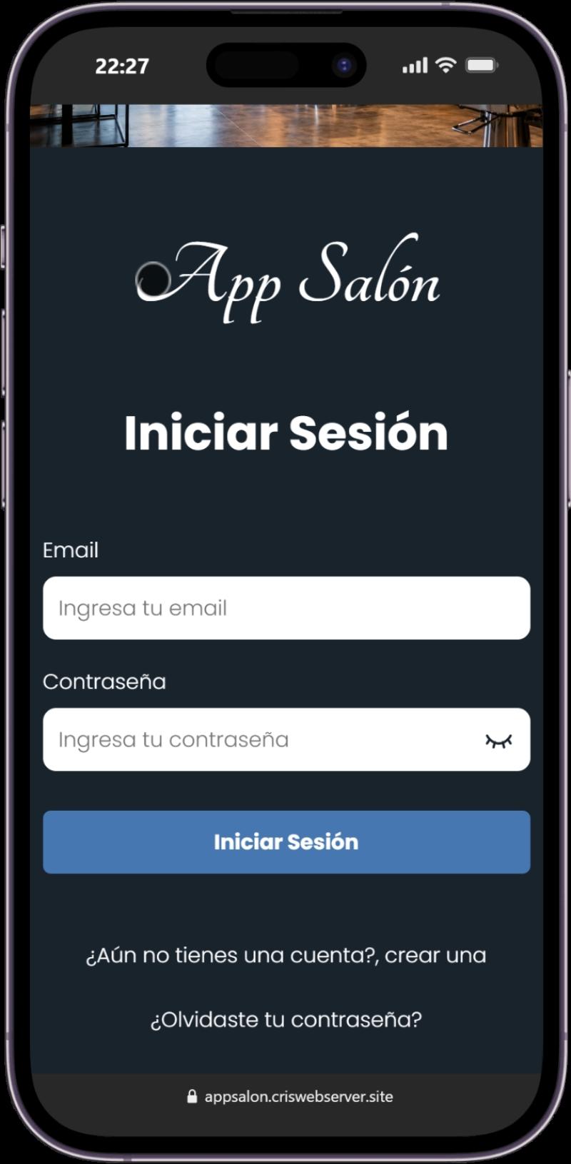 Versión móvil responsive del sitio web 