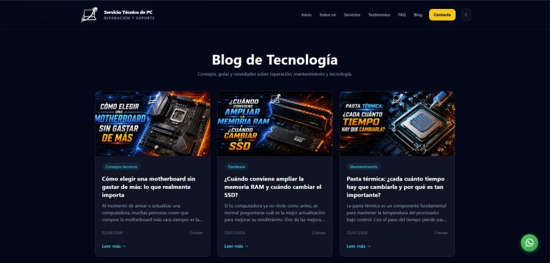 Blog de consejos informáticos de Técnico PC Uruguay